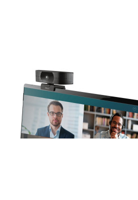 Веб-камера Trust Teza 4K Ultra HD, Black, 3840x2160 / 30 fps, USB, вбудований мікрофон, автофокус, автоматичний баланс білого, універсальне кріплення + тринога, 2 м (24280)