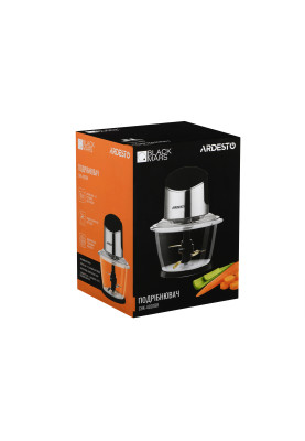 Подрібнювач Ardesto CHK-4001BR, Black/Silver, 400W, ємність 1 л, 1 режим, захист від перегріву