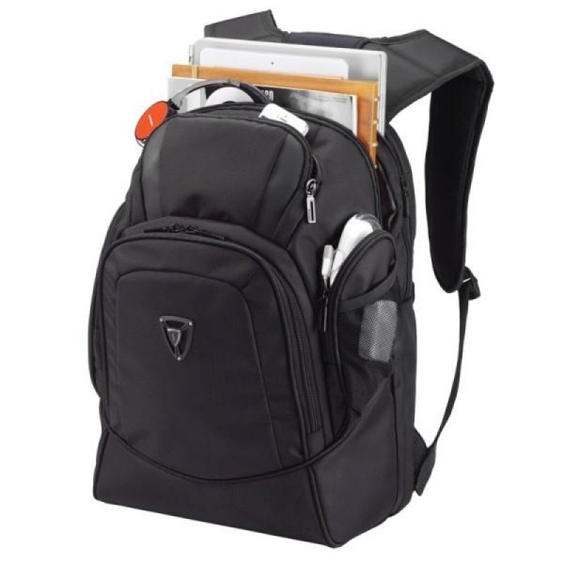 Рюкзак для ноутбука 17" Sumdex PON-399BK, Black, поліестер, 33.7 x 46.4 x 22.2 см