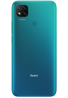 Смартфон Xiaomi Redmi 9C Aurora Green, 2 Nano SIM, 6.53" (1600х720) IPS, MediaTek Helio G35 (4x2.3 + 4x1.8 GHz), RAM 2GB, ROM 32GB, MicroSD (Max 256GB), GPS, Wi-Fi, BT, LTE, 3 Cam (13Mp+2Mp+5Mp), Li-Ion 5000mAh, Android 10.0