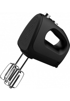 Міксер Eisen EHM-145, Black, 450W, ручний, 5 швидкостей, турбо режим, вінчики, гаки для замісу тіста