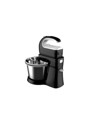 Міксер із чашею Eisen EBM-60B, Black/Silver, 600W, 5 швидкостей, чаша 2 л, віночки, гаки для тесту