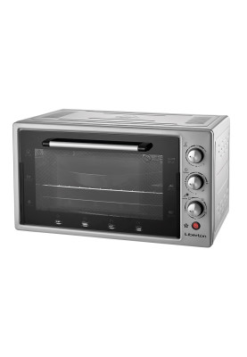 Електродуховка Liberton LEO-551 Grey, 1500W, 55 л, металевий корпус, таймер, 4 режими нагріву, конвекція, внутрішнє підсвічування