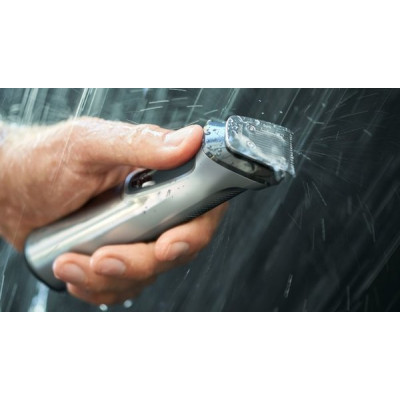 Тример Philips MG7715/15, Silver, 13 насадок, живлення від аккумулятора, ножі, що самозаточуються, вологе очищення, індикатор зарядки, стрижка вологого волосся, швидка зарядка