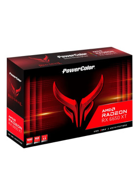 Відеокарта Radeon RX 6650 XT, PowerColor, Red Devil, 8Gb GDDR6, 128-bit, HDMI/3xDP, 2694/17500 MHz, 6-pin + 8-pin (AXRX 6650 XT 8GBD6-3DHE/OC)