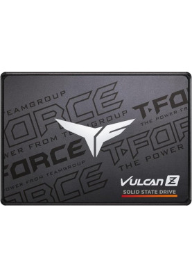 Твердотільний накопичувач 256Gb, Team T-Force Vulcan Z, SATA3, 2.5", 3D TLC, 520/450 MB/s (T253TZ256G0C101)