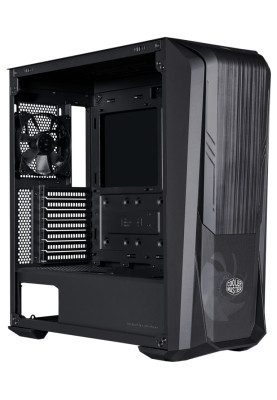 Корпус Cooler Master MasterBox 500 Black, Mid Tower, без БЖ, для EATX/ATX/Micro ATX/Mini ITX, 2xUSB 3.2, 1x120 мм Fan/1x120 мм ARGB Fan, бічна панель із загартованого скла (MB500-KGNN-S00)