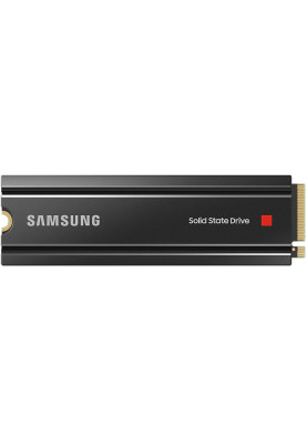Твердотільний накопичувач M.2 2Tb, Samsung 980 Pro, PCI-E 4.0 x4, MLC 3-bit V-NAND, 7000/5000 MB/s, з радіатором (MZ-V8P2T0CW)