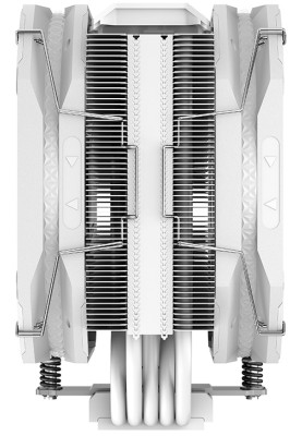 Кулер для процесора Deepcool AS500 PLUS White, алюминий, RGB LED, 2x140 мм PWM, для Intel 2066/2011/1366/1200/115x, AMD AMx/FMx