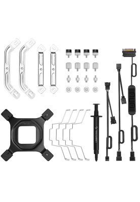 Кулер для процесора Deepcool AS500 PLUS White, алюминий, RGB LED, 2x140 мм PWM, для Intel 2066/2011/1366/1200/115x, AMD AMx/FMx