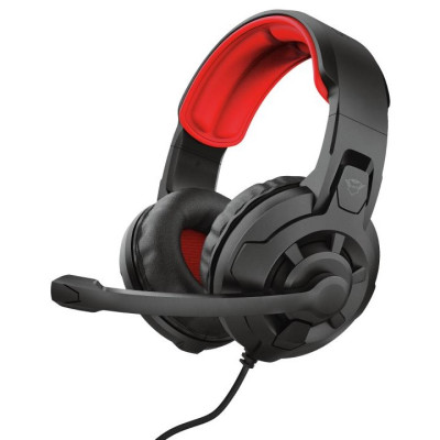 Навушники Trust GXT 411 RADIUS, Black, 3.5 мм, мікрофон, вбудоване дистанційне керування гучністю і відключенням мікрофона, 36 Ом, 1 м (24076)