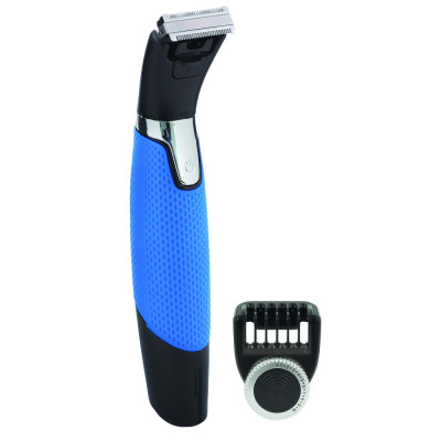 Тример Breetex BR-204W, Black/Blue, для бороди та вусів, насадка-гребінь 0.5-10мм, живлення від акумулятора