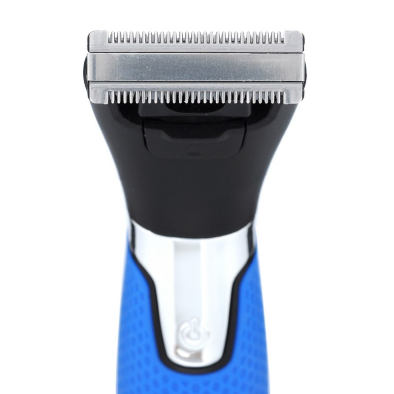 Тример Breetex BR-204W, Black/Blue, для бороди та вусів, насадка-гребінь 0.5-10мм, живлення від акумулятора