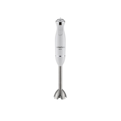Блендер Liberton LHB-0802 White, 800W, занурювальний, 2 швидкості, аксесуари: вінчик для збивання, мірний стакан (600мл), чаша подрібнювача (1250мл), насадка-міксер із двома вінчиками, гаки для замішування тіста, насадка для пюре Блендер Liberton LHB-0802 White, 800W, занурювальний, 2 швидкості, аксесуари: вінчик для збивання, мірний стакан (600мл), чаша подрібнювача (1250мл), насадка-міксер із двома вінчиками, гаки для замішування тіста, насадка для пюре