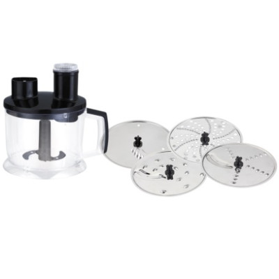 Блендер Liberton LHB-1002 Black, 1000W, занурювальній, 2 швидкості, аксесуари: вінчик, мірний стакан, ніж для подрібнення, мультиподрібнювач, диски для нарізання овочів/фруктів, насадка для нарізання соломкою та пюре, тертка для дерунів, гаки для тіста Блендер Liberton LHB-1002 Black, 1000W, занурювальній, 2 швидкості, аксесуари: вінчик, мірний стакан, ніж для подрібнення, мультиподрібнювач, диски для нарізання овочів/фруктів, насадка для нарізання соломкою та пюре, тертка для дерунів, гаки для тіста