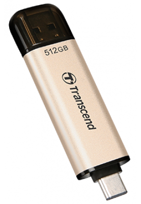 USB 3.2/Type-C Flash Drive 256Gb Transcend JetFlash 930C, Gold/Black (TS256GJF930C)