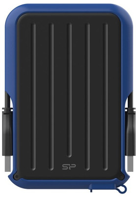 Зовнішній жорсткий диск 1Tb Silicon Power Armor A66, Black/Blue, 2.5", USB 3.2 (SP010TBPHD66SS3B)