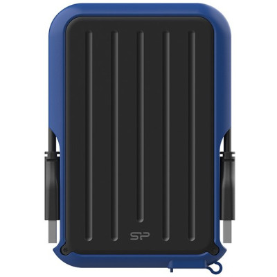 Зовнішній жорсткий диск 1Tb Silicon Power Armor A66, Black/Blue, 2.5", USB 3.2 (SP010TBPHD66SS3B)