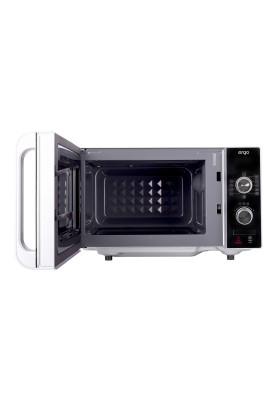 Мікрохвильова піч Ergo EM-2010, Black/Grey, 700W, 20 л, звичайна (соло), 5 рівнів потужності, поворотні пермикачі