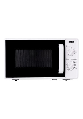 Мікрохвильова піч Ergo EM-2070, White, 700W, 20 л, звичайна (соло), 5 рівнів потужності, поворотні пермикачі