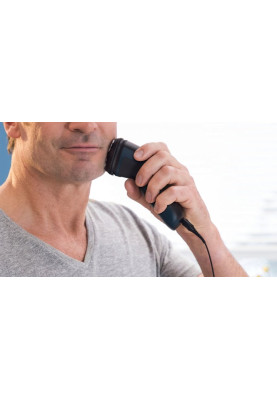Електробритва Philips Shaver Series 1000 S1131/41 Black, роторна, сухе гоління, 3 плаваючі головки для гоління, 27 самозагострючих лез PowerCut, гнучкі головки 4D, система самоочищення, водонепроникний корпус, живлення акумулятор/мережа