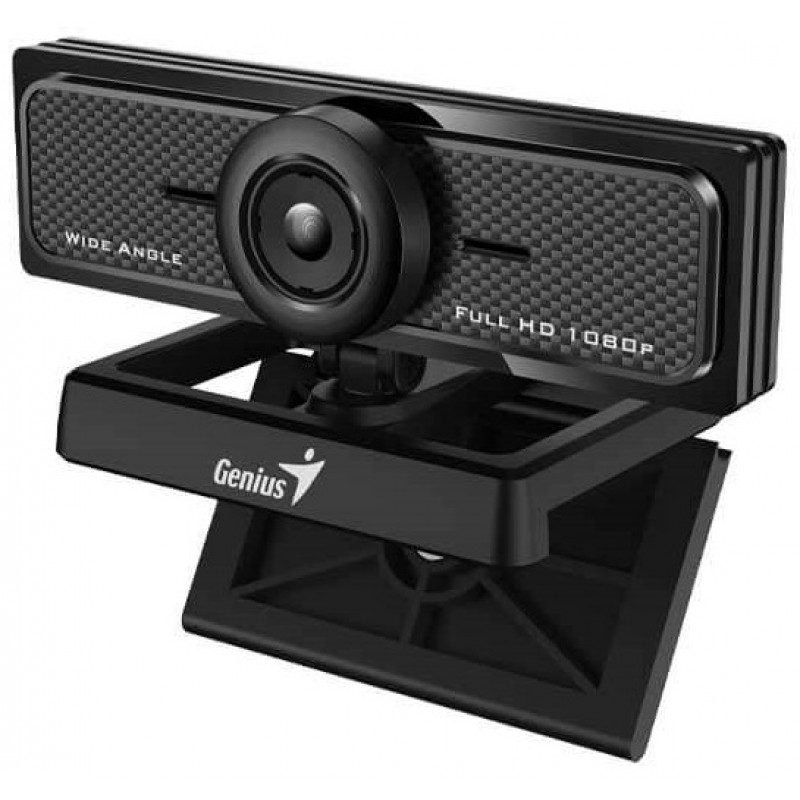 Веб-камера Genius WideCam F100 V2, Black, 1920x1080/30 fps, мікрофон, ручний фокус, кут об'єктива 120°, USB (32200004400)