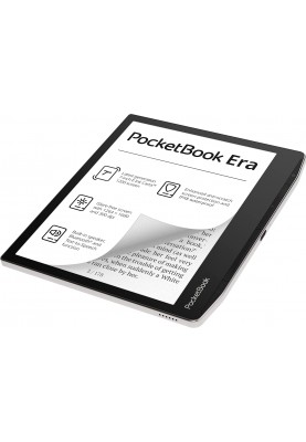 Електронна книга 7" PocketBook 700 Era Stardust Silver E-Ink Carta 1200, 1680x1264, 300 dpi, Wi-Fi, microSD, 16Гб, IPX8, 1700 мА* год, підсвічування (PB700-U-16-WW)