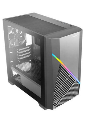 Корпус Antec DRACO 10 Black, Mini Tower, без БЖ, для Micro ATX/Mini ITX, 2xUSB 3.0, 1x120 мм Fan, бічна панель із загартованого скла (0-761345-80016-7)