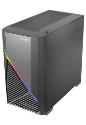 Корпус Antec DRACO 10 Black, Mini Tower, без БЖ, для Micro ATX/Mini ITX, 2xUSB 3.0, 1x120 мм Fan, бічна панель із загартованого скла (0-761345-80016-7)