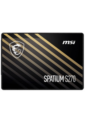 Твердотільний накопичувач 240Gb, MSI Spatium S270, SATA3, 2.5", 3D TLC, 500/400 MB/s (S78-440N070-P83)