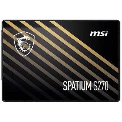 Твердотільний накопичувач 240Gb, MSI Spatium S270, SATA3, 2.5", 3D TLC, 500/400 MB/s (S78-440N070-P83)