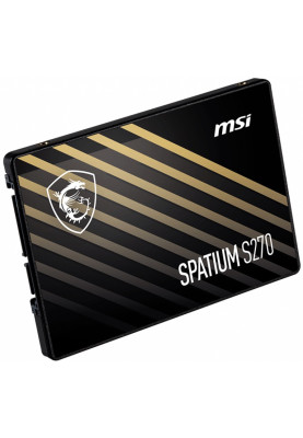 Твердотільний накопичувач 240Gb, MSI Spatium S270, SATA3, 2.5", 3D TLC, 500/400 MB/s (S78-440N070-P83)