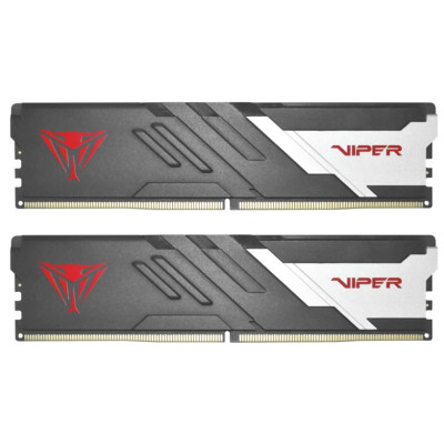 Пам'ять 8Gb x 2 (16Gb Kit) DDR5, 5200 MHz, Patriot Venom, Black, 40-40-40-77, 1.1V, з радіатором (PVV516G520C36K)