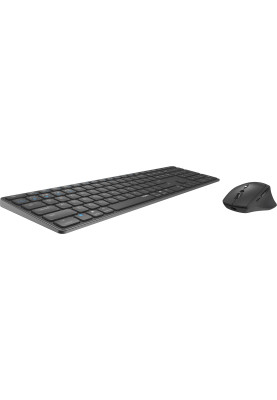 Комплект бездротовий Rapoo 9800M, Dark Grey, Optical, Bluetooth+Wireless, клавіатура+миша