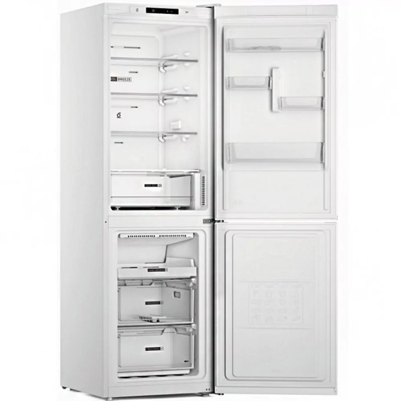 Холодильник Whirlpool W7X 82I W, White, двокамерний, No Frost, загальний об'єм 378L, корисний об'єм 231L/104L, А++, 191x60x68 см