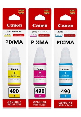 Комплект чорнила Canon GI-490, Cyan/Magenta/Yellow, G1400/G2400/G3400, 3x70 мл (SET490C/M/Y)