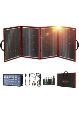 Портативна сонячна панель DOKIO 220W Solar Panel, FFSP-220m, 220W, 12V, складна, мобільна з контролером