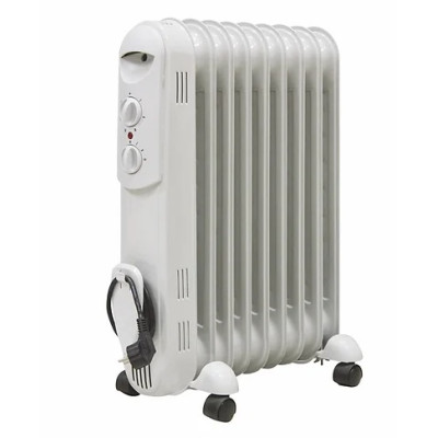 Обігрівач масляний PRIME Technics HMR 0921, White, 2000W, підлоговий, площа приміщення рекомендована 20 м², 9 секцій