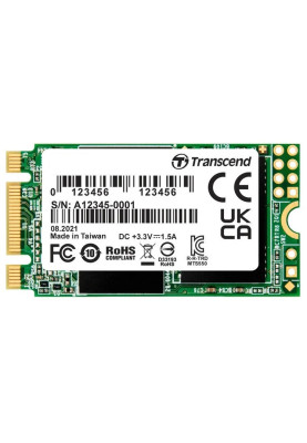 Твердотільний накопичувач M.2 250Gb, Transcend 425S, SATA3, 3D TLC, 500/330 MB/s, формат 2242 (TS250GMTS425S)