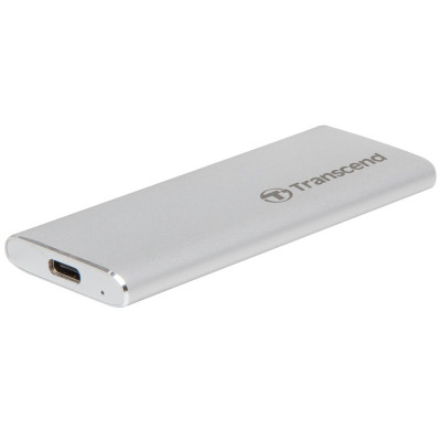 Зовнішній накопичувач SSD, 250Gb, Transcend ESD260C, Silver, USB 3.1, 520/460 MB/s, 3D TLC (TS250GESD260C)