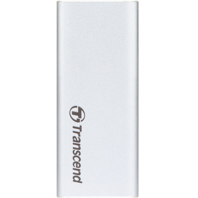 Зовнішній накопичувач SSD, 500Gb, Transcend ESD260C, Silver, USB 3.1, 520/460 MB/s, 3D TLC (TS500GESD260C)