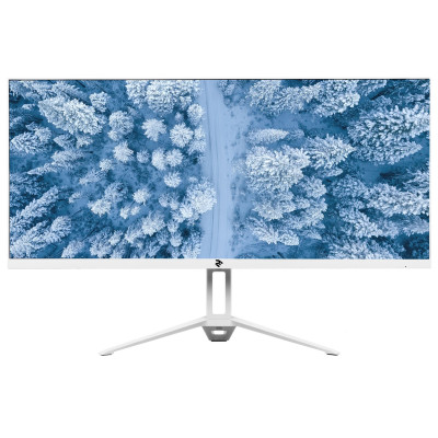 Монітор 25.7" 2E D2621W, White, WLED, IPS, 2560x1080 (21:9), 14 мс, 75 Гц, 300 кд/м², 1000:1, 178°/178°, 3xHDMI/DP, VESA 75x75 мм (2E-D2621W-01.UA)