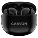 Навушники Canyon TWS-5, Black, бездротові (Bluetooth), мікрофон, зарядний бокс, стереозвук, функція "Handsfree", 40 / 500 mAh (CNS-TWS5B)