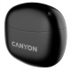 Навушники Canyon TWS-5, Black, бездротові (Bluetooth), мікрофон, зарядний бокс, стереозвук, функція "Handsfree", 40 / 500 mAh (CNS-TWS5B)