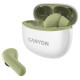 Навушники Canyon TWS-5, Green, бездротові (Bluetooth), мікрофон, зарядний бокс, стереозвук, функція "Handsfree", 40 / 500 mAh (CNS-TWS5GR)