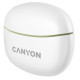 Навушники Canyon TWS-5, Green, бездротові (Bluetooth), мікрофон, зарядний бокс, стереозвук, функція "Handsfree", 40 / 500 mAh (CNS-TWS5GR)