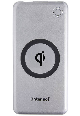Універсальна мобільна батарея 10000 mAh, Intenso WPD10000, Grey, бездротова зарядка (Qi), 2xUSB, 1xType-C, PD, QC3.0 (7343531)