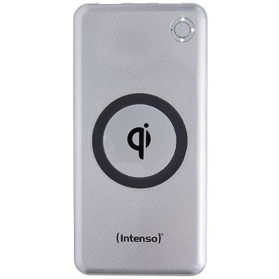 Універсальна мобільна батарея 10000 mAh, Intenso WPD10000, Grey, бездротова зарядка (Qi), 2xUSB, 1xType-C, PD, QC3.0 (7343531)