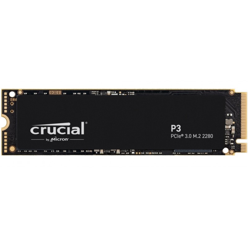 Твердотільний накопичувач M.2 1Tb, Crucial P3, PCI-E 3.0 x4, 3D TLC, 3500/3000 MB/s (CT1000P3SSD8)