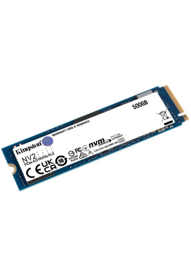 Твердотільний накопичувач M.2 500Gb, Kingston NV2, PCI-E 4.0 x4, 3D TLC, 3500/2100 MB/s (SNV2S/500G)